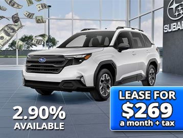 $269 a month plus tax. 2.9% Available